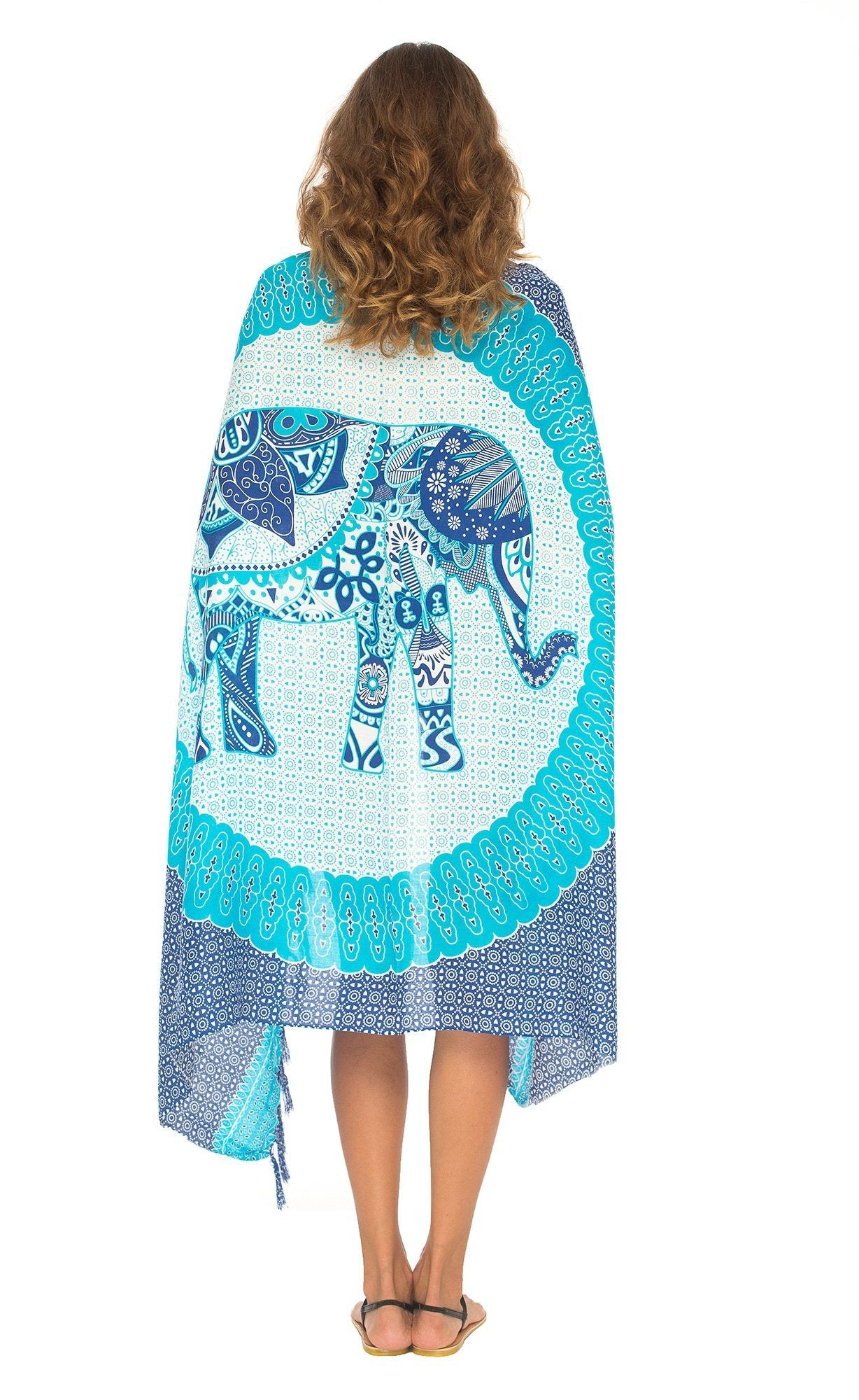 Tribal Elephant Mandala Design Sarong - Love ShuShi