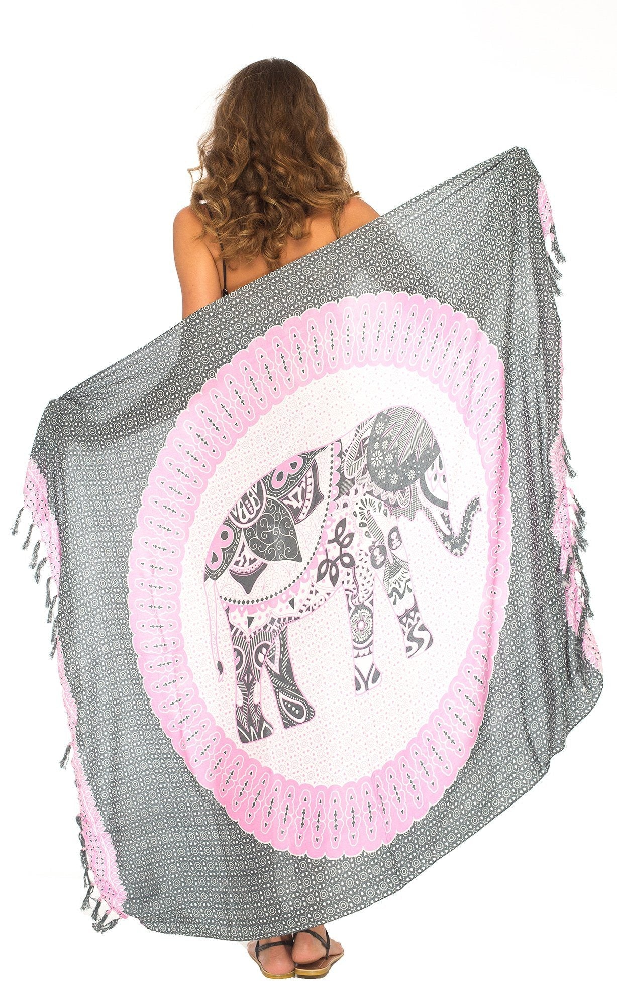 Tribal Elephant Mandala Design Sarong - Love ShuShi