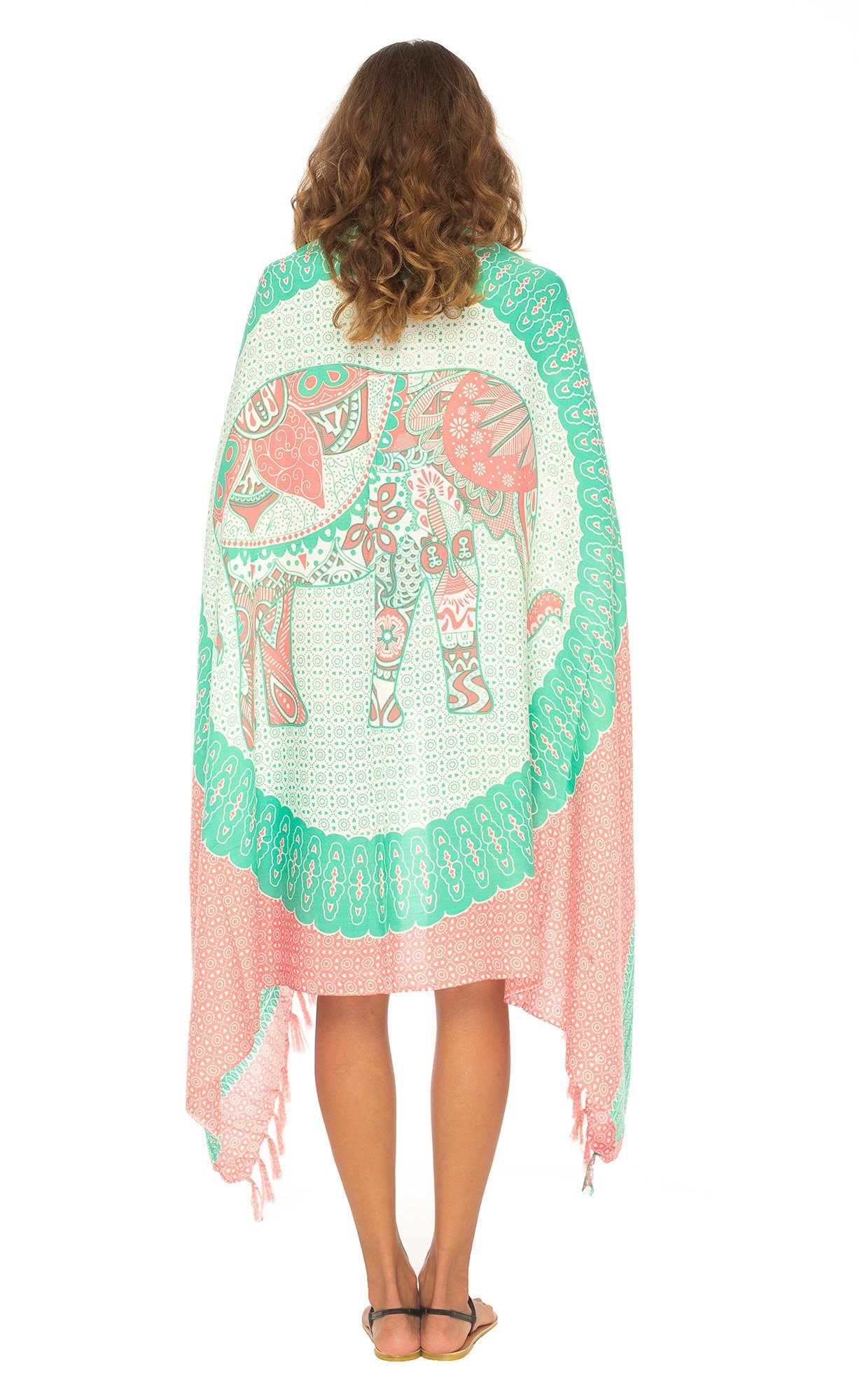 Tribal Elephant Mandala Design Sarong - Love ShuShi