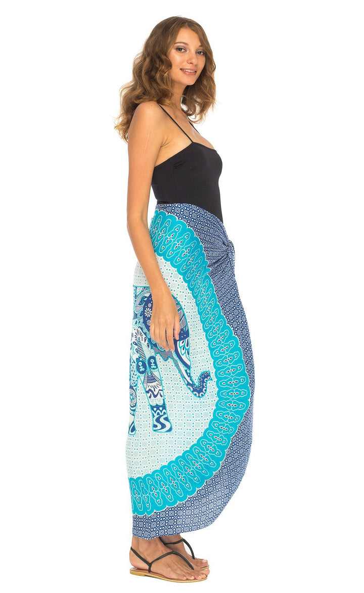 Tribal Elephant Mandala Design Sarong - Love ShuShi