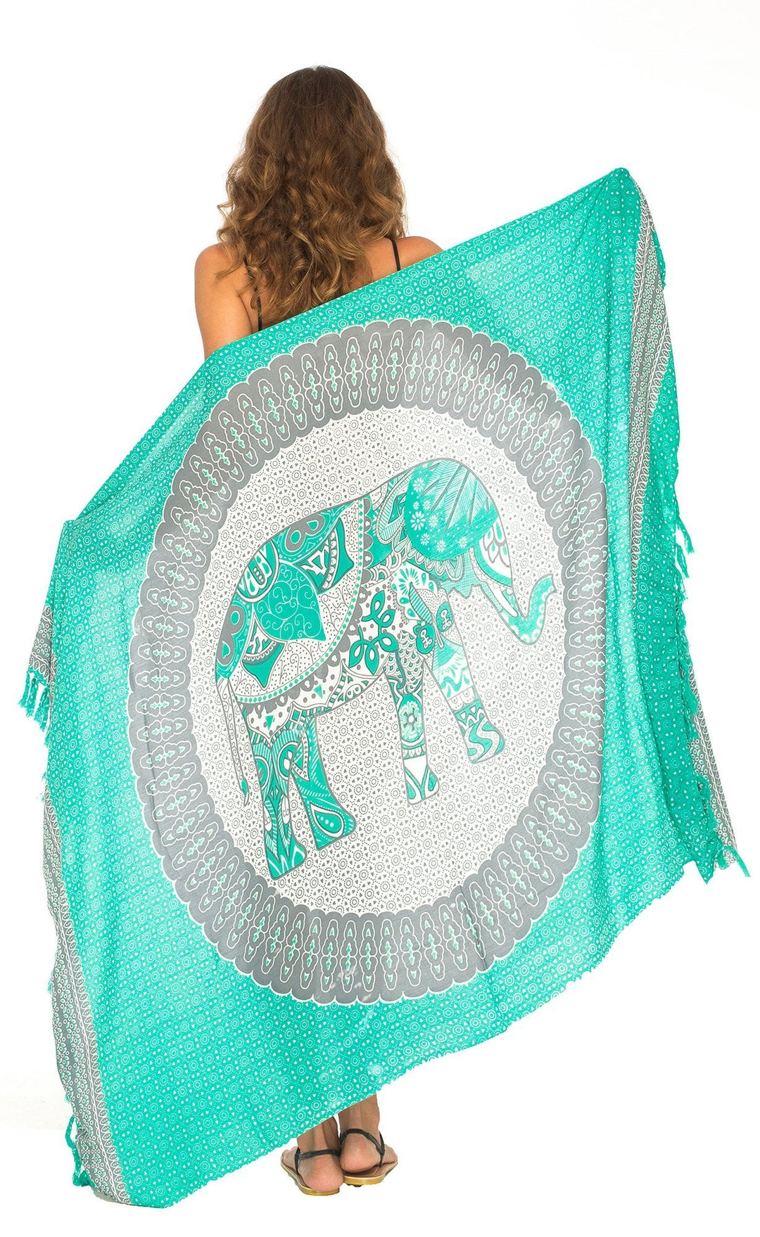 Tribal Elephant Mandala Design Sarong - Love ShuShi