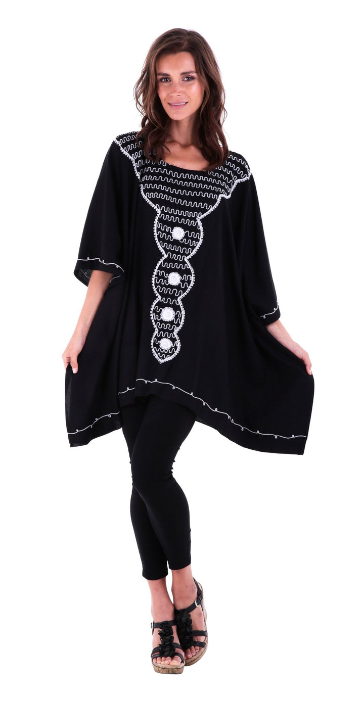 Tunic Top with Beautiful Embroidery - Love ShuShi