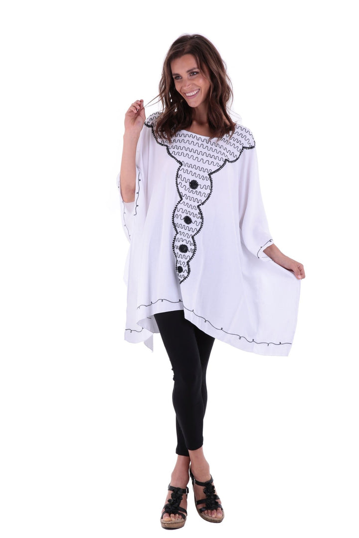 Tunic Top with Beautiful Embroidery - Love ShuShi