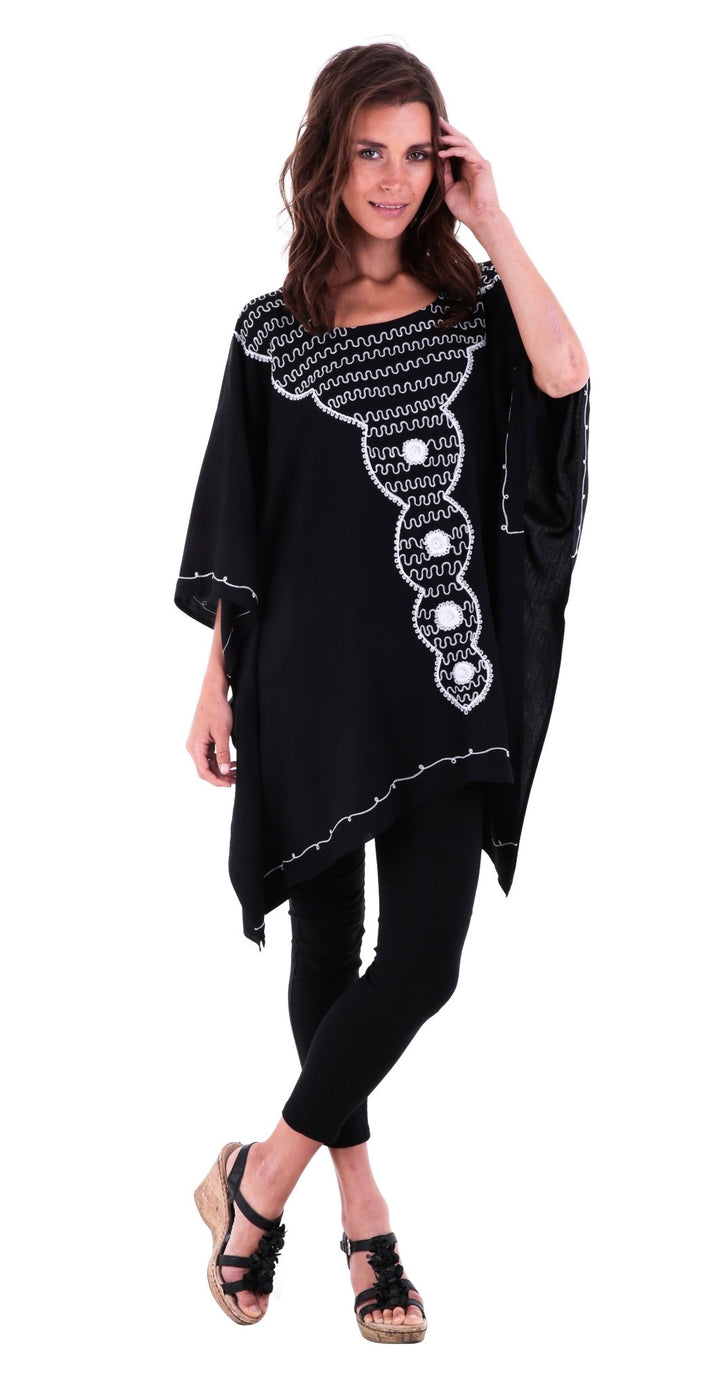 Tunic Top with Beautiful Embroidery - Love ShuShi