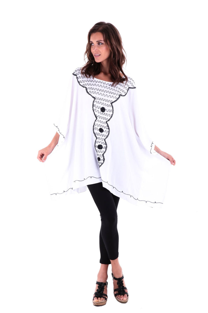 Tunic Top with Beautiful Embroidery - Love ShuShi