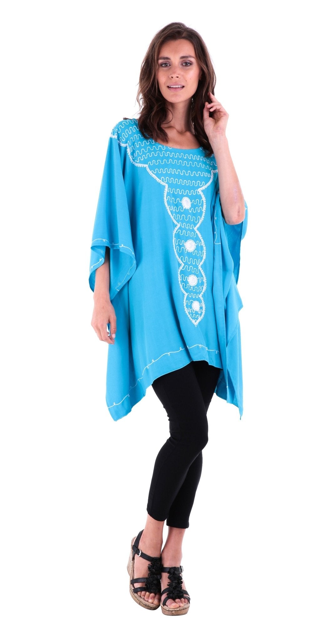 Tunic Top with Beautiful Embroidery - Love ShuShi