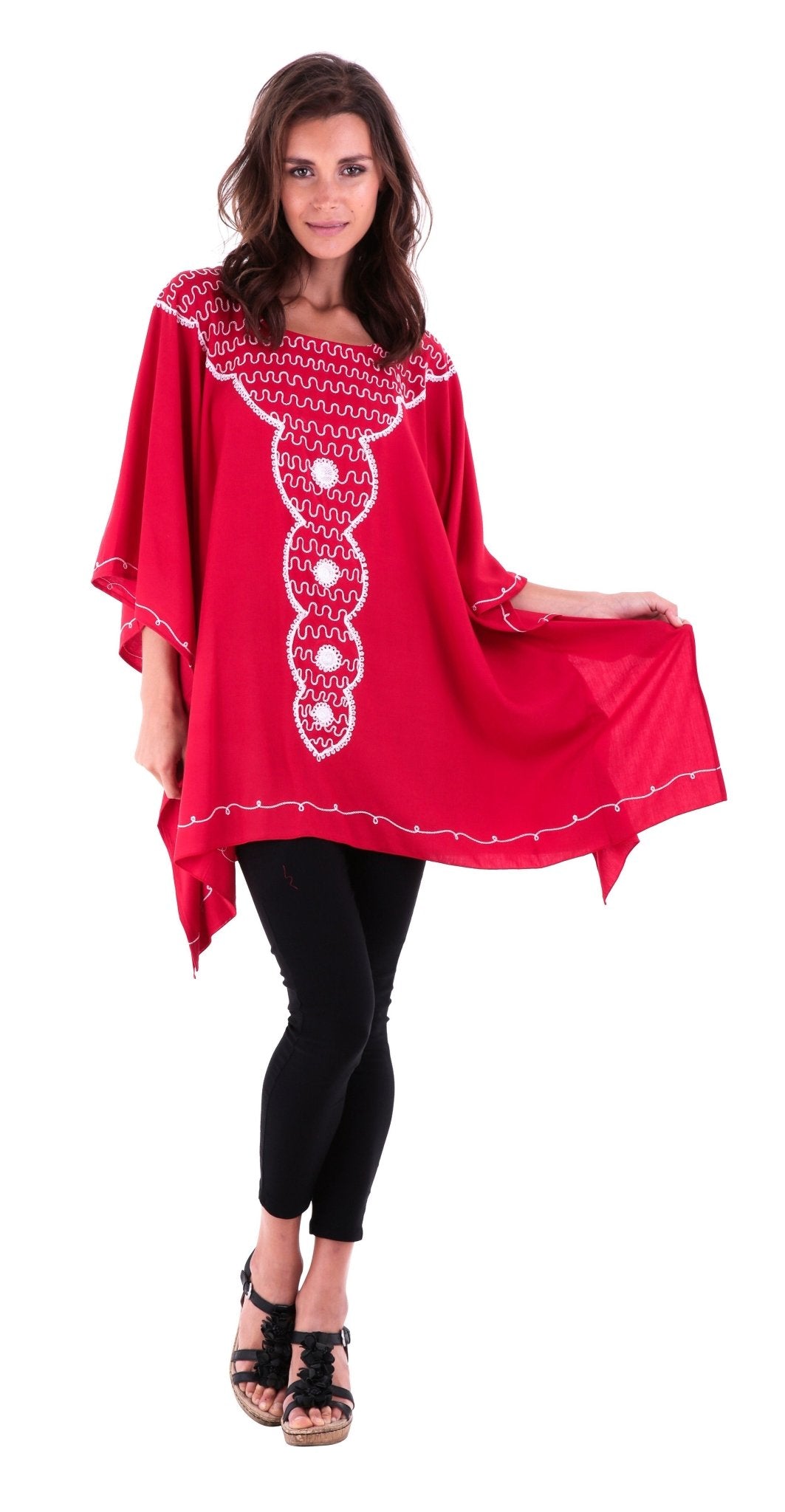 Tunic Top with Beautiful Embroidery - Love ShuShi