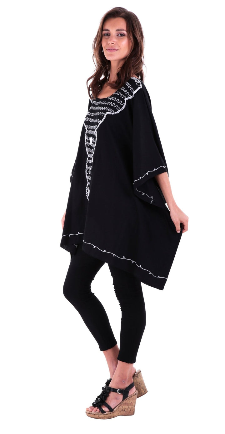 Tunic Top with Beautiful Embroidery - Love ShuShi