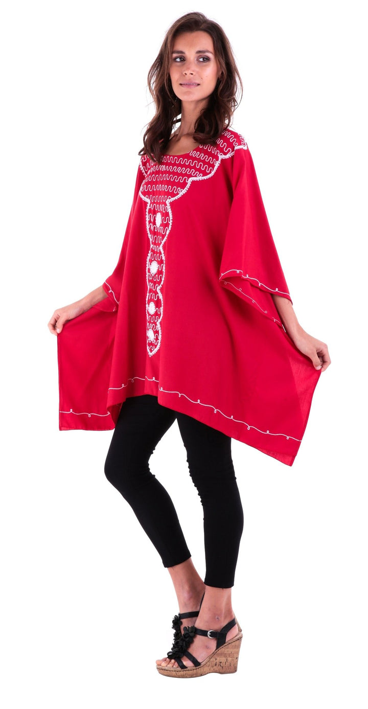 Tunic Top with Beautiful Embroidery - Love ShuShi