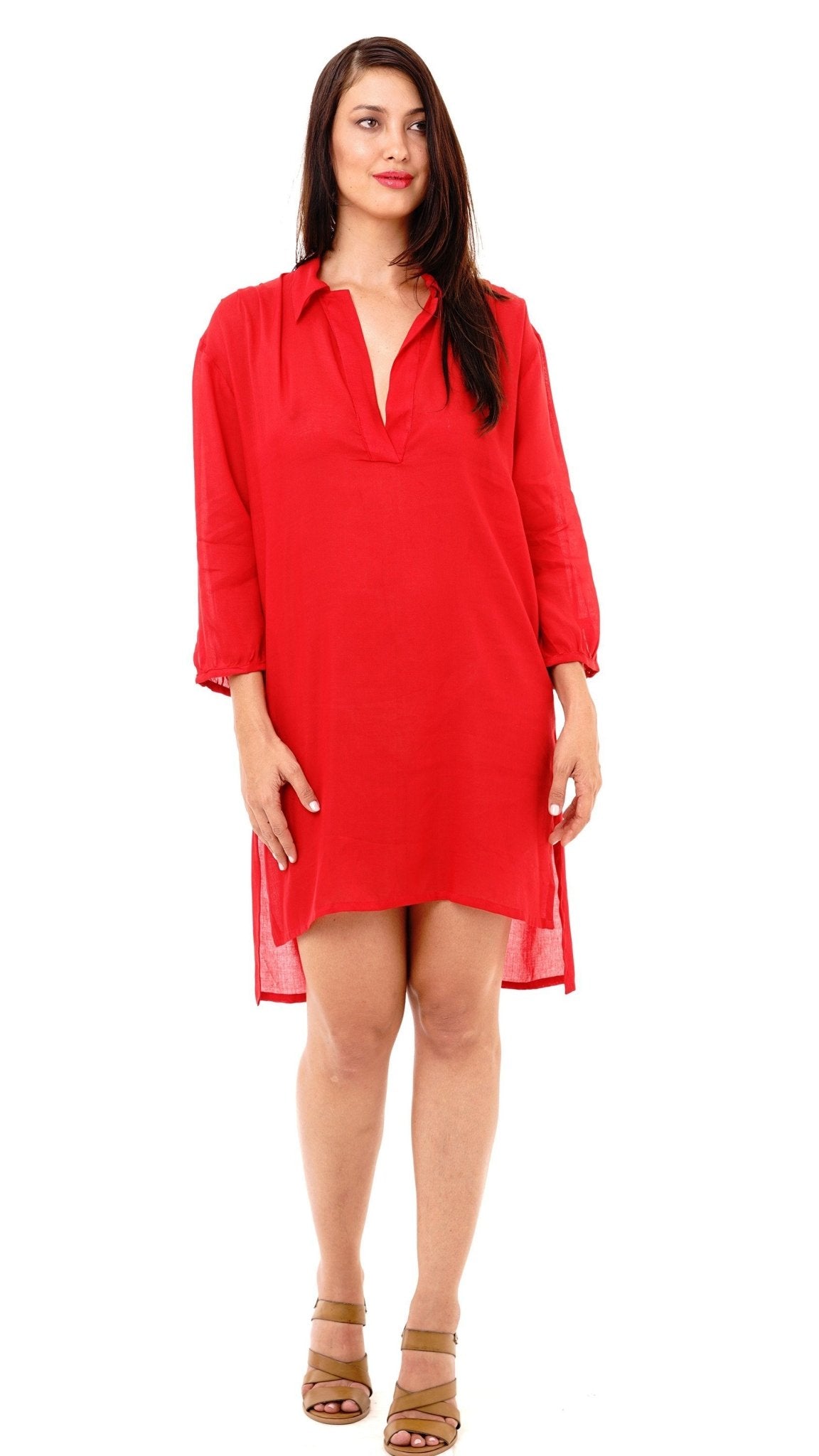 Veronica Loose Fitting Shirt Dress - Love ShuShi