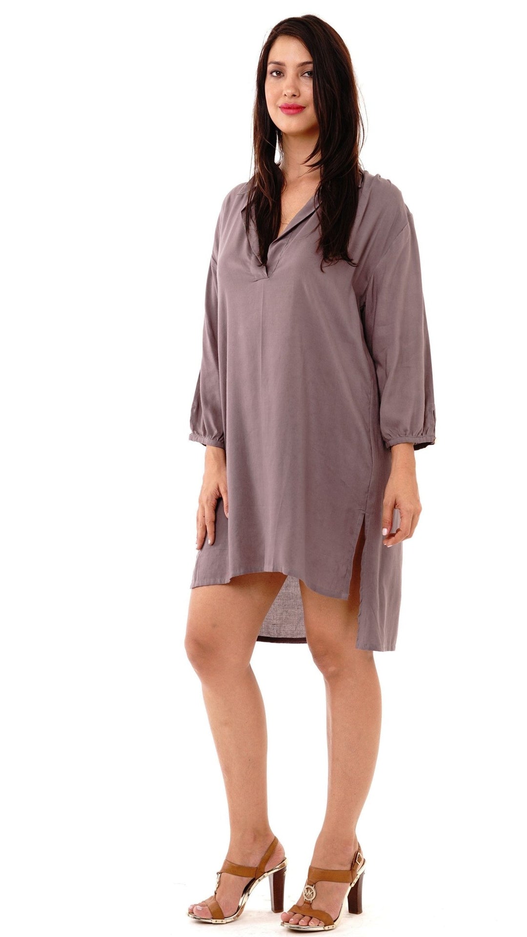 Veronica Loose Fitting Shirt Dress - Love ShuShi