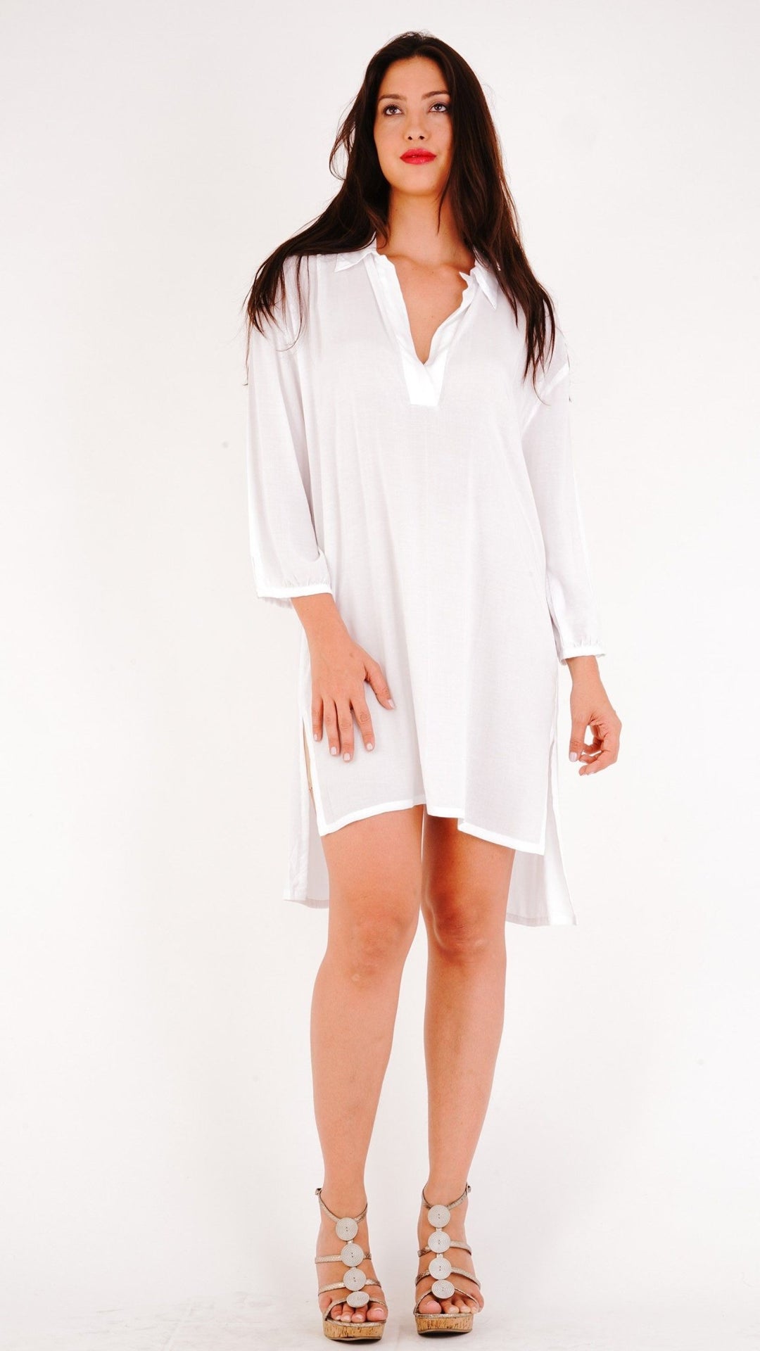 Veronica Loose Fitting Shirt Dress - Love ShuShi