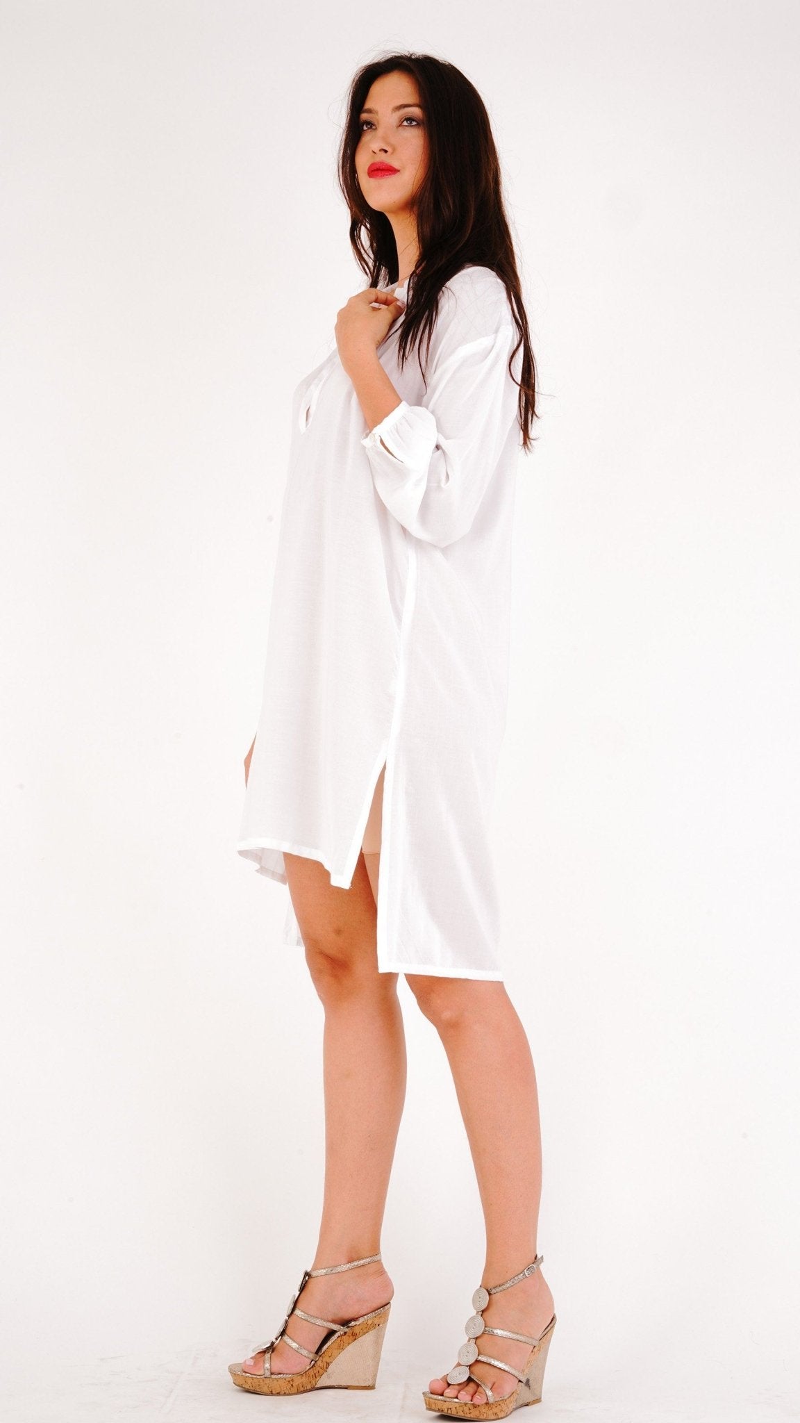 Veronica Loose Fitting Shirt Dress - Love ShuShi