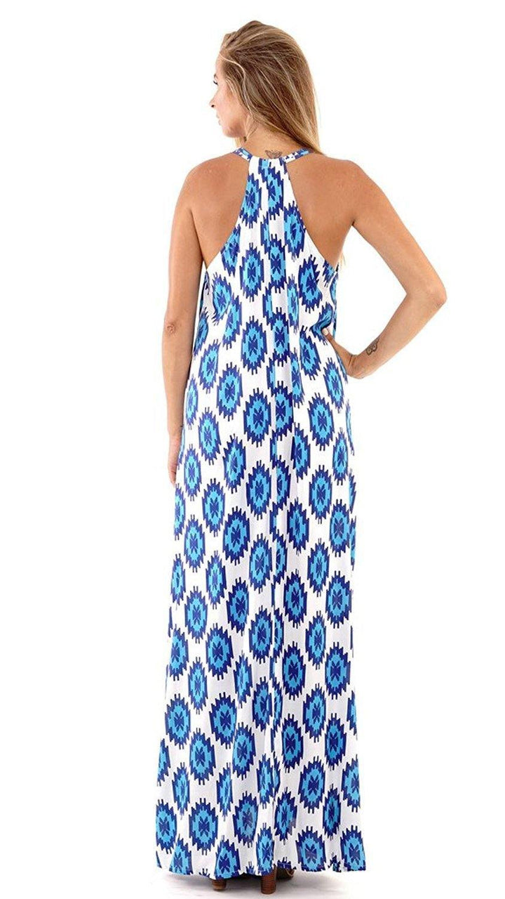 Viola Sleeveless Bohemian Maxi Summer Dress - Love ShuShi