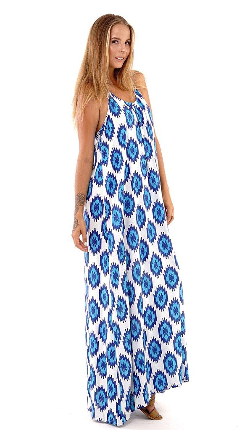 Viola Sleeveless Bohemian Maxi Summer Dress - Love ShuShi