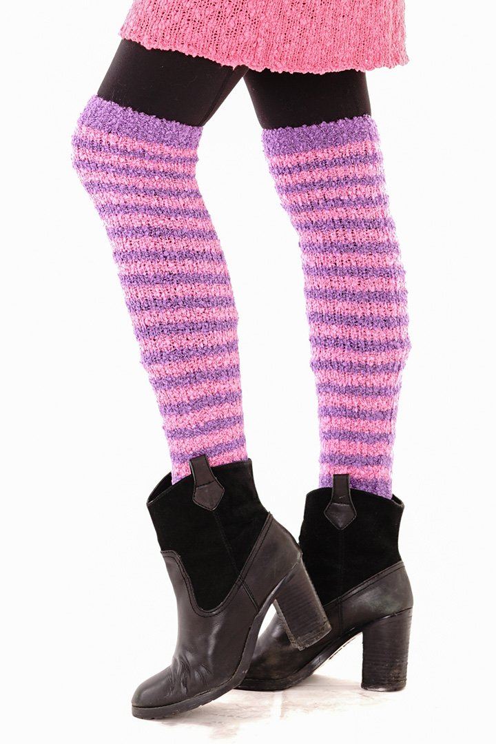 Womens Fuzzy Winter Leg Warmers - Love ShuShi