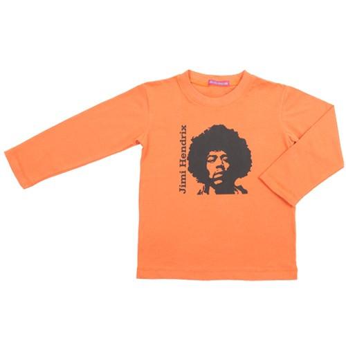 Jimi Hendrix Long Sleeve Children's Tee Shirt - Love-Shu-Shi - Orange Tee Shirt