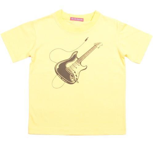 Guitar Short Sleeve Children's Graphic Tee - Love-Shu-Shi - Yellow Tee