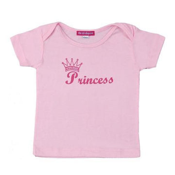 Princess Short Sleeve Baby Tee Shirt - Love-Shu-Shi - Pink Tee Shirt