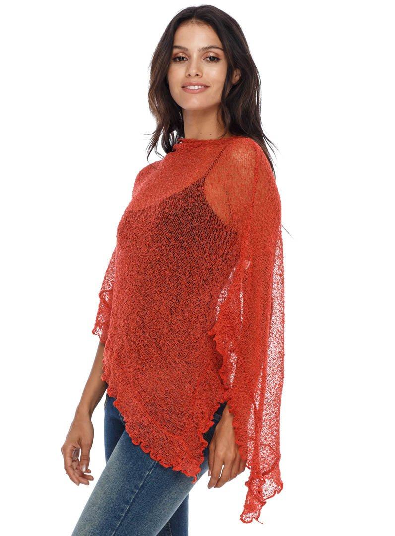 Feminine Flaire Poncho - LOVE SHU SHI