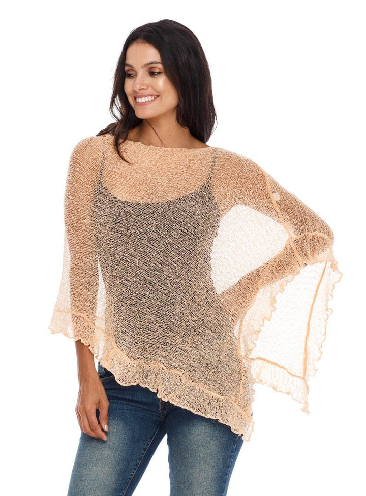 Feminine Flaire Poncho - LOVE SHU SHI