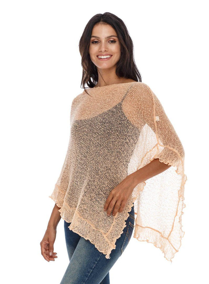 Feminine Flaire Poncho - LOVE SHU SHI