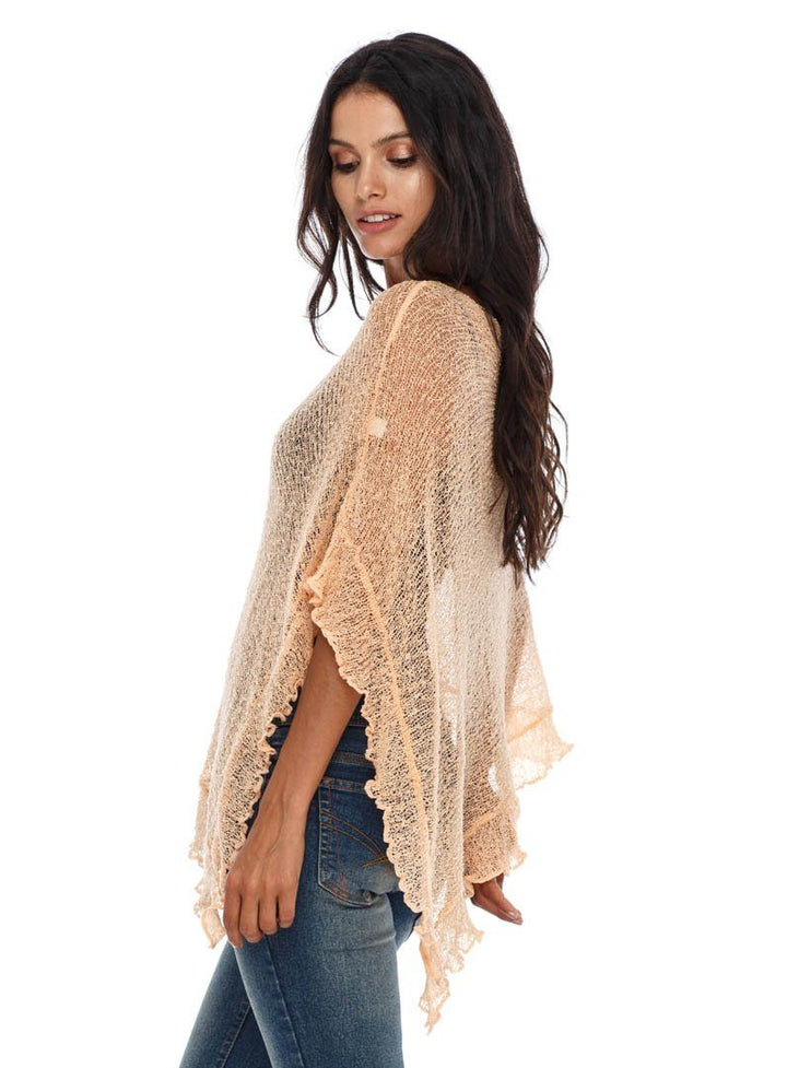 Feminine Flaire Poncho - LOVE SHU SHI