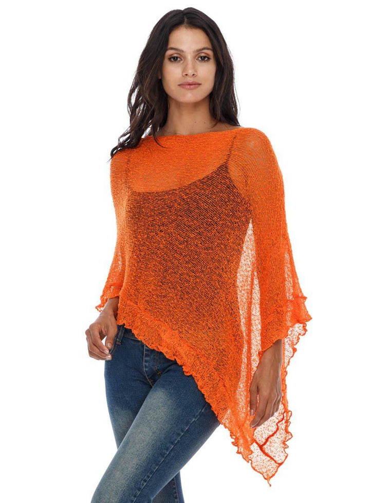 Feminine Flaire Poncho - LOVE SHU SHI