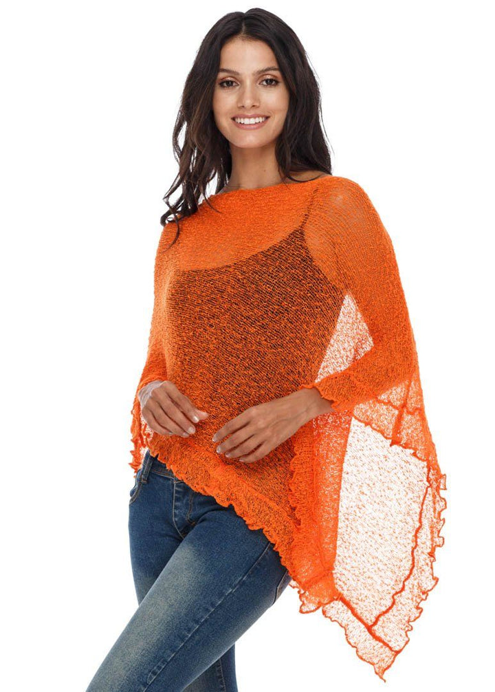 Feminine Flaire Poncho - LOVE SHU SHI