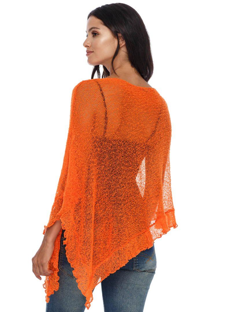 Feminine Flaire Poncho - LOVE SHU SHI