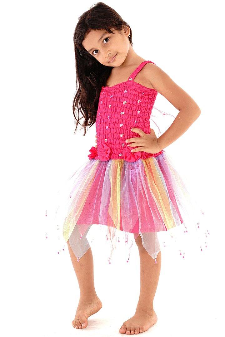 Sparkly Fairy Costume Princess Dress with Wings - Love-Shu-Shi