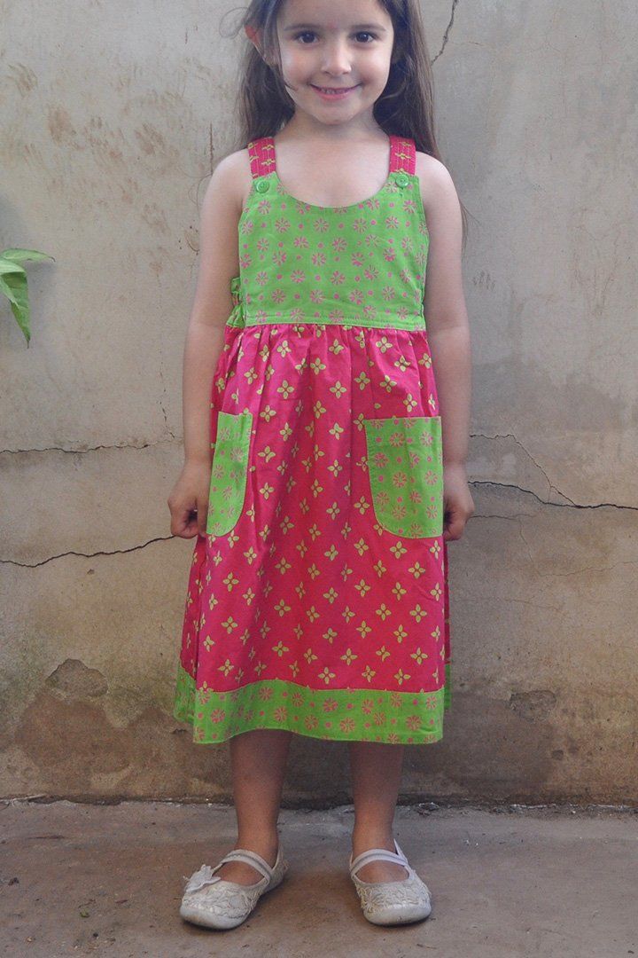 Libby Childrens Handmade Cotton Dress - Love-Shu-Shi