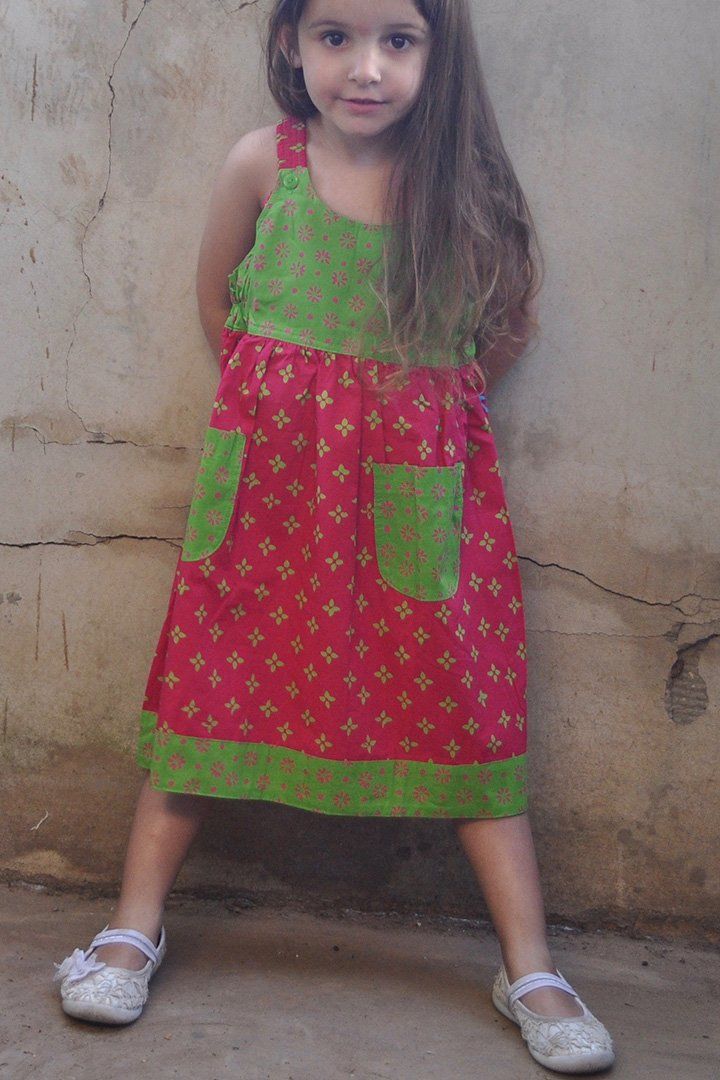 Libby Childrens Handmade Cotton Dress - Love-Shu-Shi