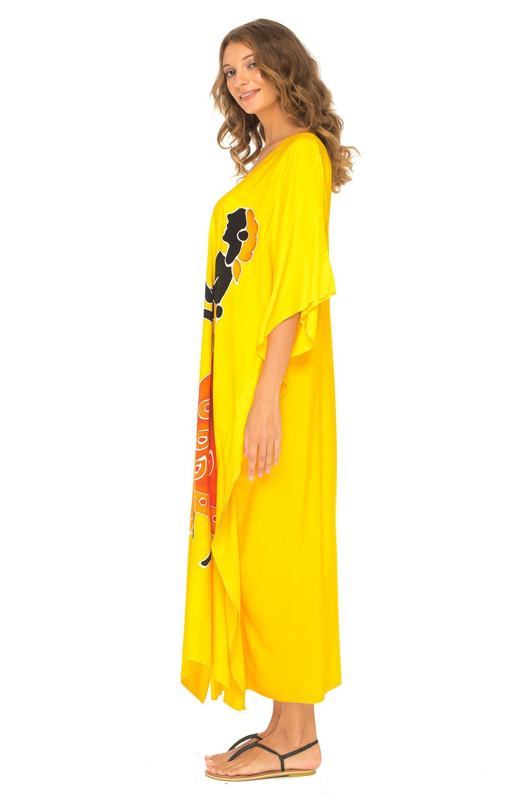 SHU - SHI Women's Long Kaftan Beach Maxi Dress - Casual Plus Size Cover Up - Love ShuShi