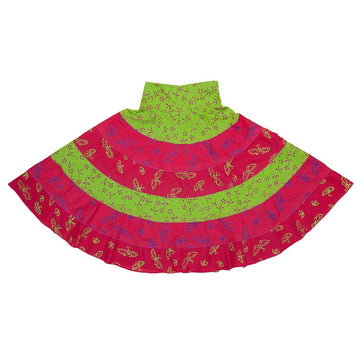 Tulle Tutu Layered Skirt with Ribbon Bow & Elastic Waistband
