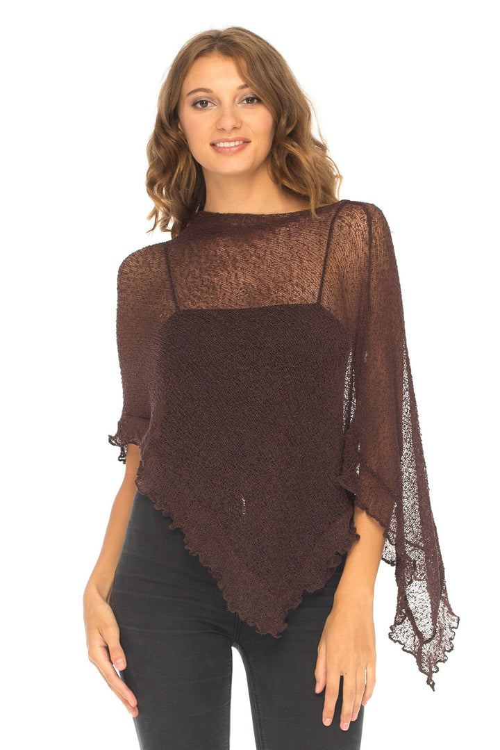 Feminine Flaire Poncho - LOVE SHU SHI