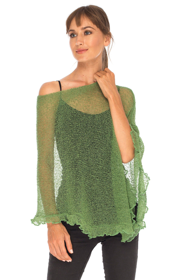 Feminine Flaire Poncho - Love-Shu-Shi