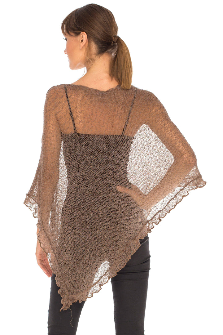 Feminine Flaire Poncho - LOVE SHU SHI