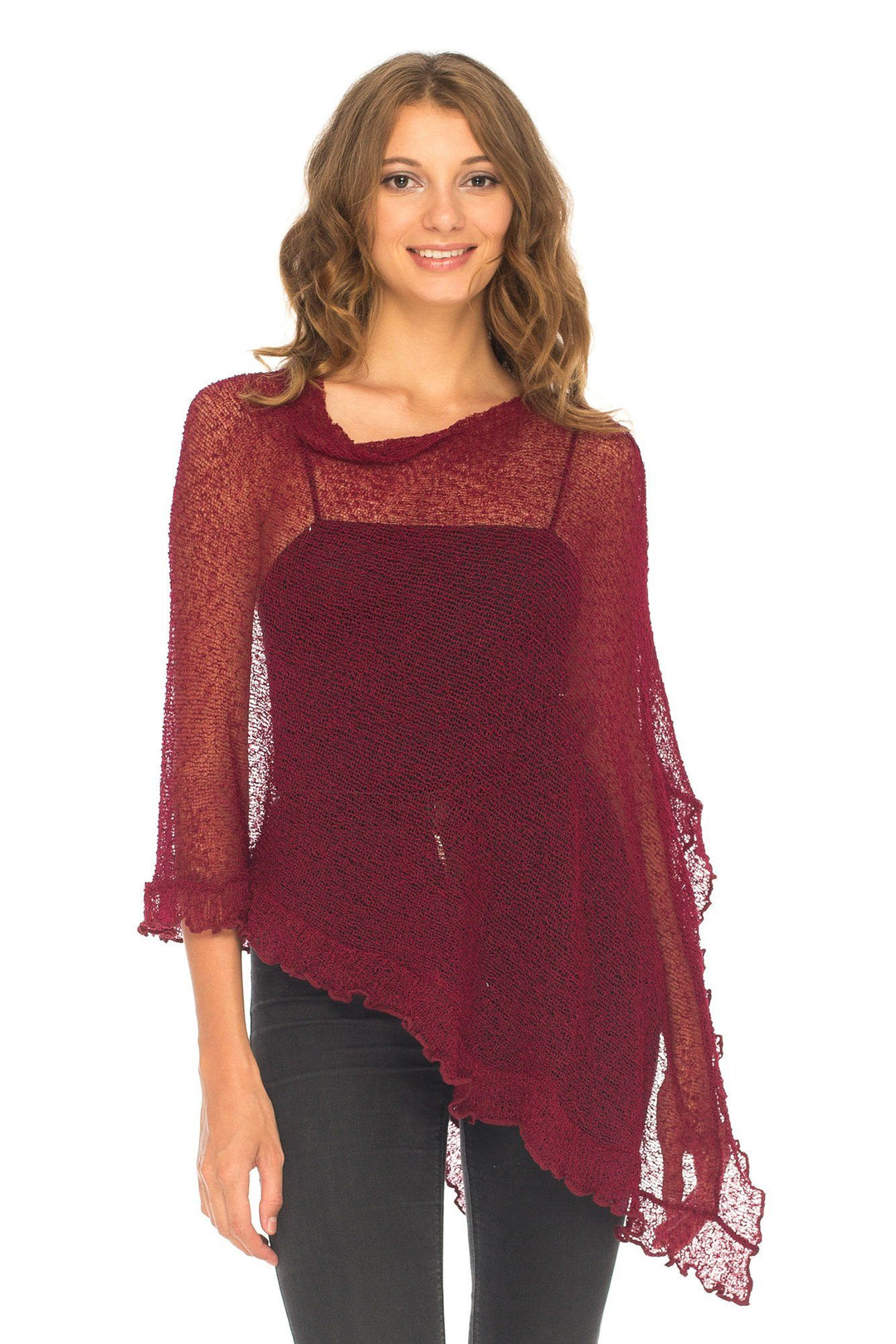 Feminine Flaire Poncho - Love-Shu-Shi