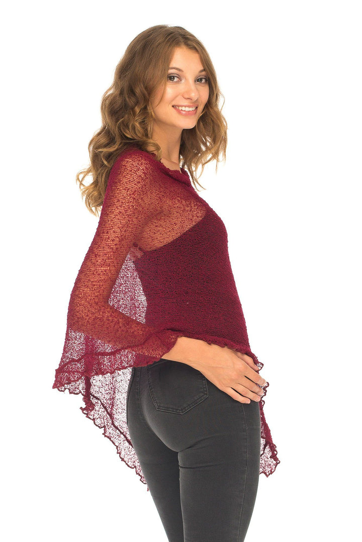 Feminine Flaire Poncho - Love-Shu-Shi