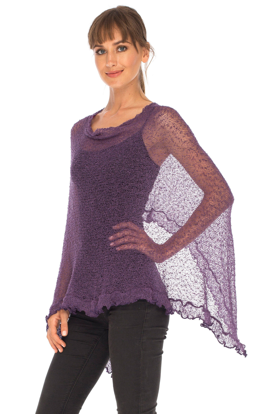 Feminine Flaire Poncho - Love-Shu-Shi