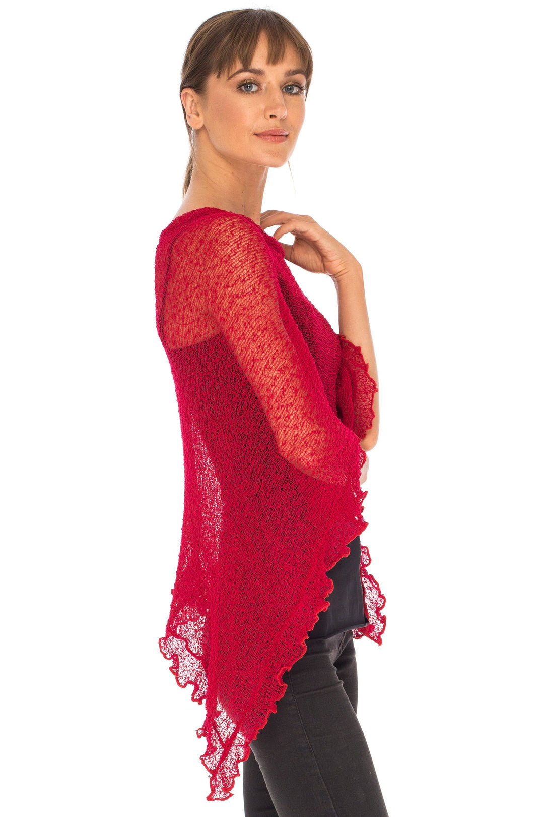 Feminine Flaire Poncho - Love-Shu-Shi