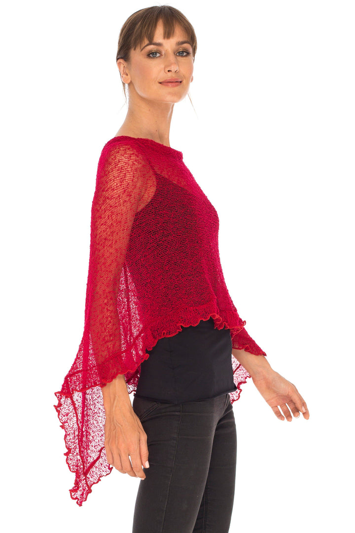 Feminine Flaire Poncho - Love-Shu-Shi