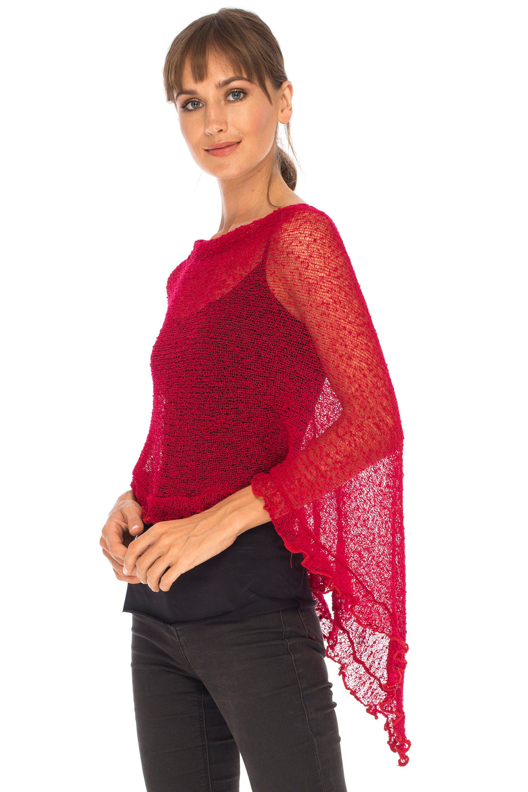 Feminine Flaire Poncho - Love-Shu-Shi