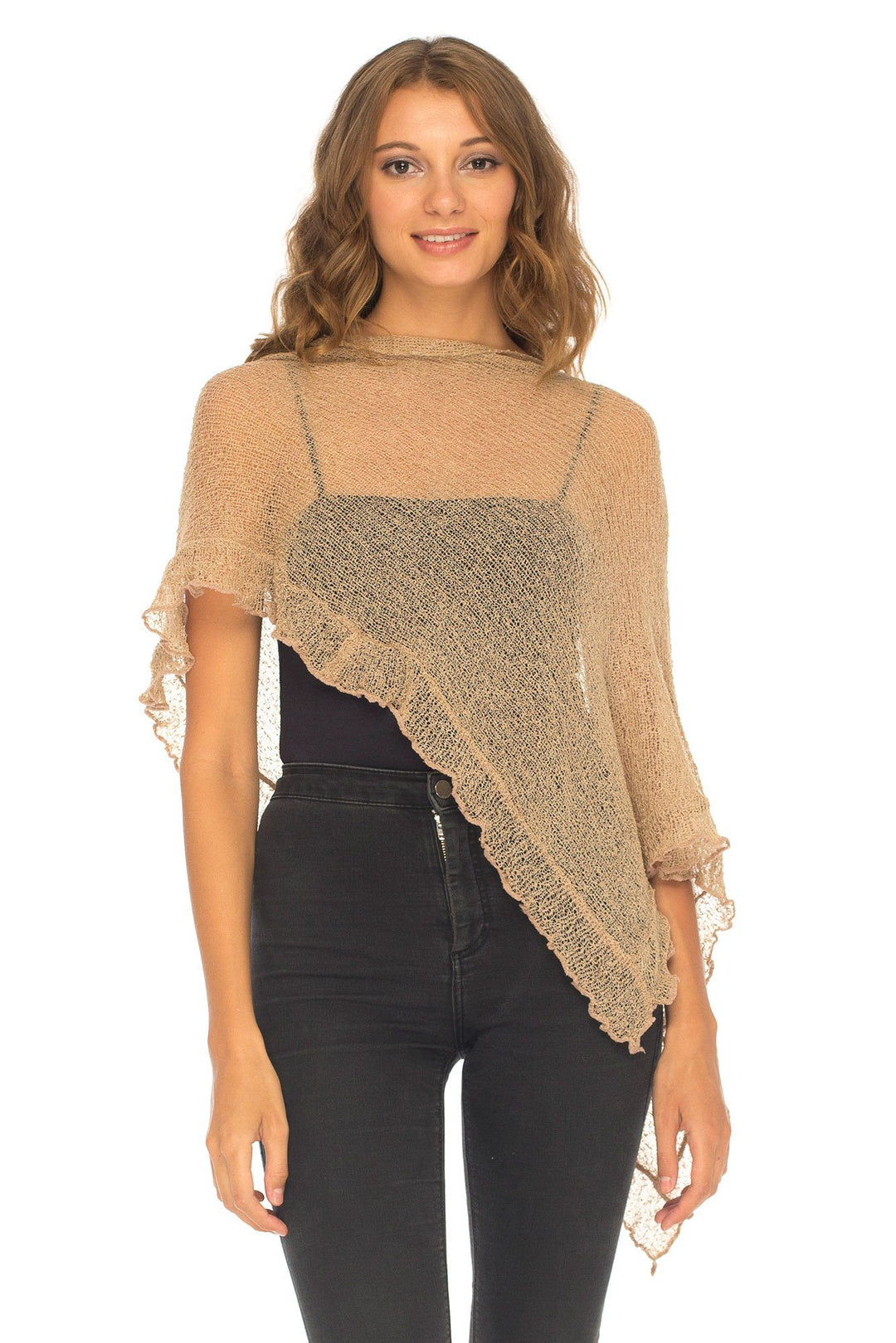 Feminine Flaire Poncho - Love-Shu-Shi