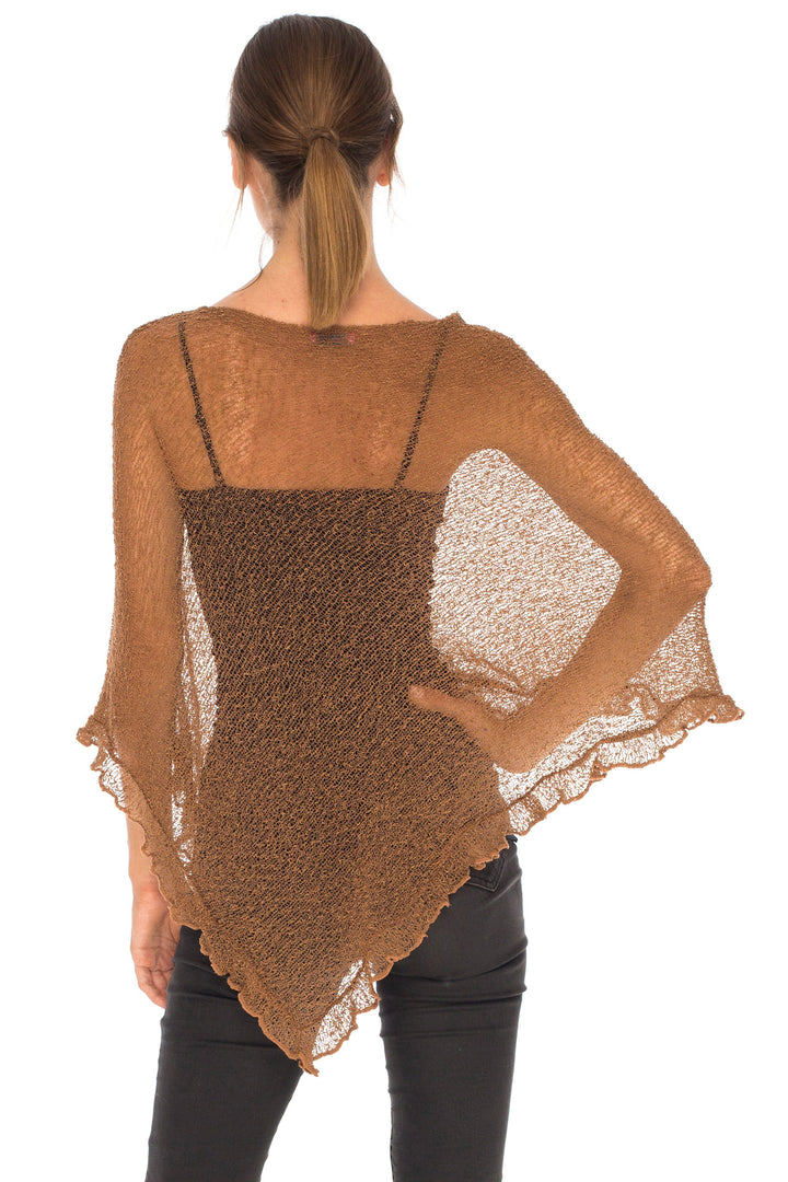 Feminine Flaire Poncho - LOVE SHU SHI