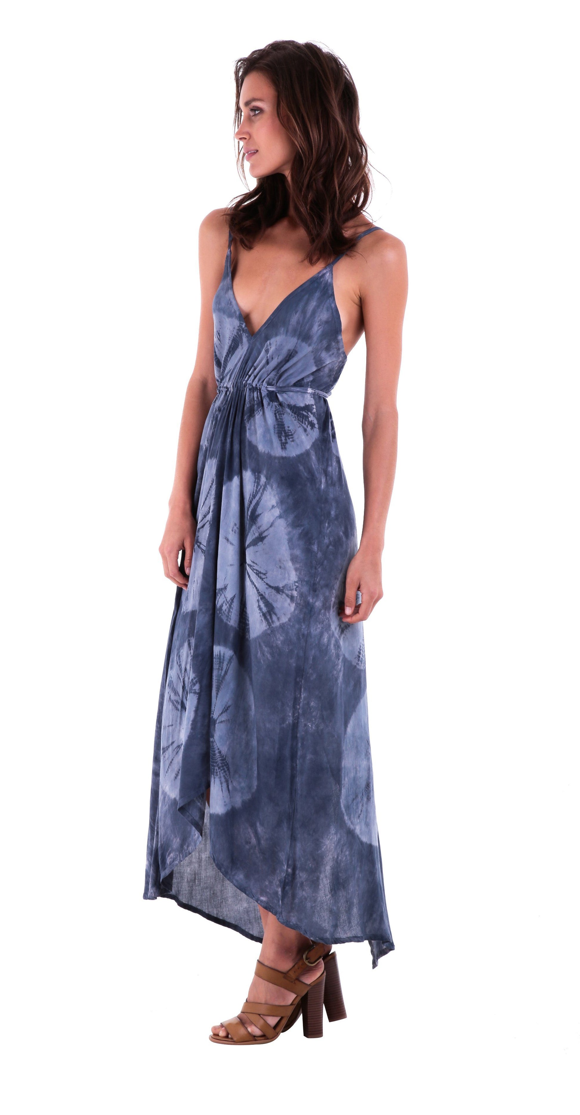 Savanah Long Asymmetrical Summer Slip Dress - Love-Shu-Shi